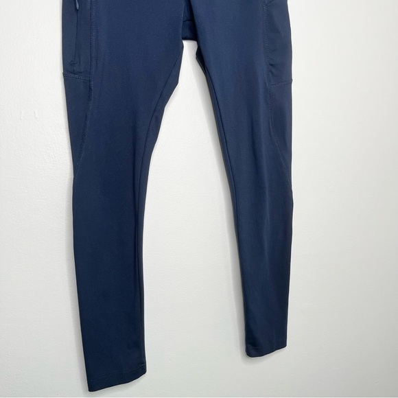 Fabletics Women's Mid Rise Leggings with Pockets Navy Blue Size XS - Picture 6 of 8